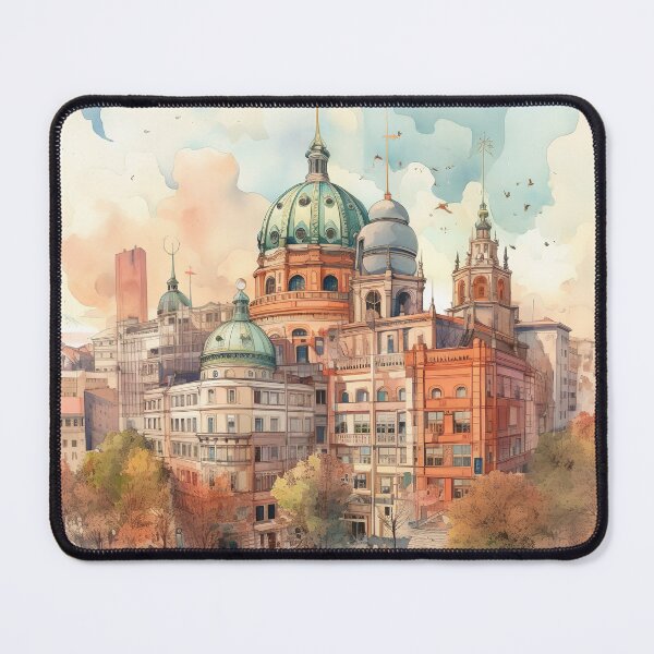 Item preview, Berlin Cathedral: Historical splendor in watercolor designed and sold by KatVik-Design.