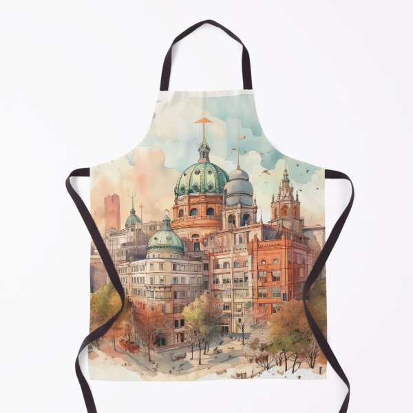 Item preview, Berlin Cathedral: Historical splendor in watercolor designed and sold by KatVik-Design.