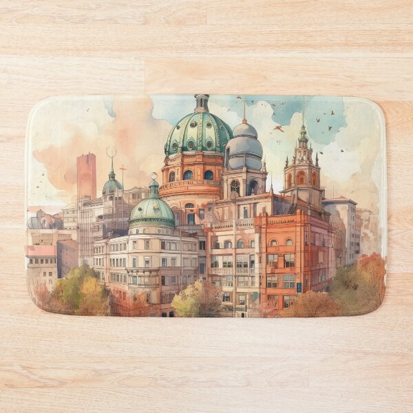 Item preview, Berlin Cathedral: Historical splendor in watercolor designed and sold by KatVik-Design.