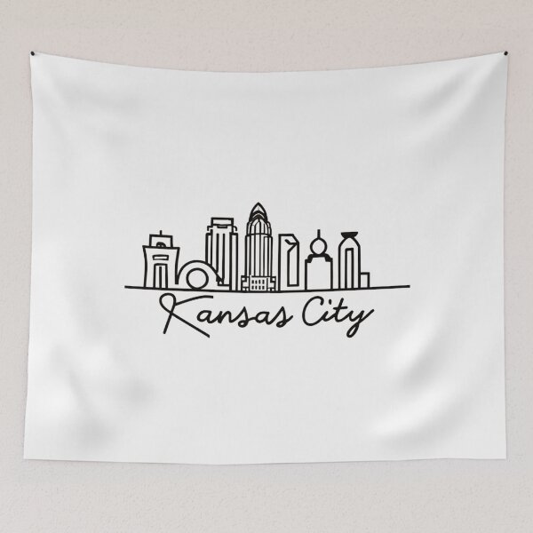 Item preview, Kansas City | Minimalist Art with Buildings Style 3 designed and sold by CircinusStore.