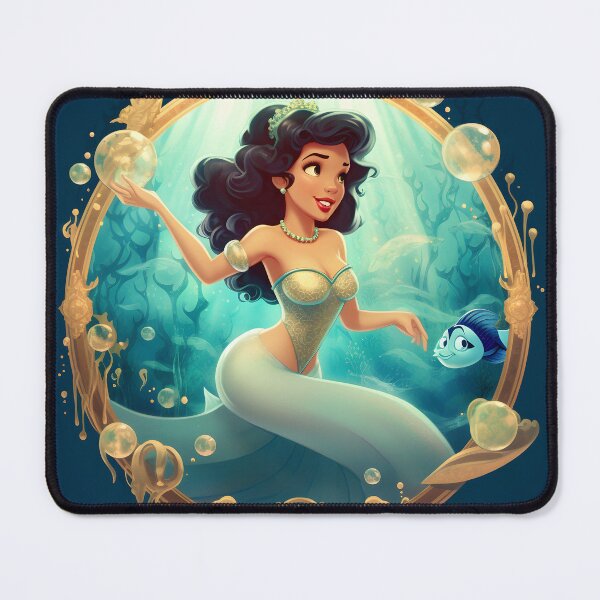Item preview, Mermaid with a fish designed and sold by KatVik-Design.
