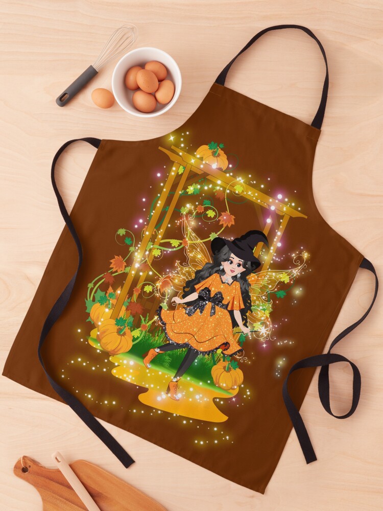 Thumbnail 1 of 6, Apron, Hallie's Magical Halloween Shop designed and sold by FairyBookClub.
