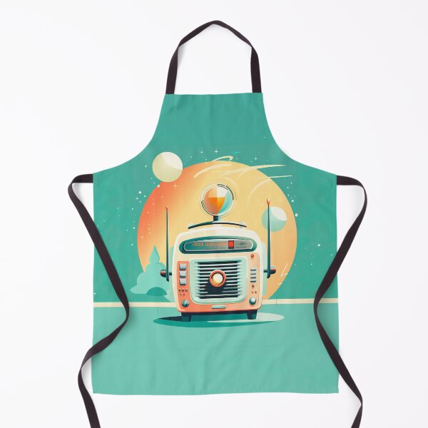 Item preview, Spacial vintage radio from the sixties in pastel colors designed and sold by GoldenTimesCafe.