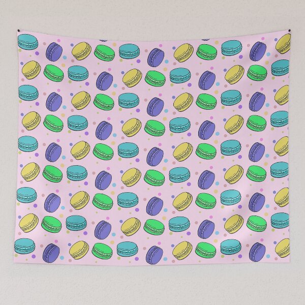 Item preview, Diversión con patrón de macarrones coloridos designed and sold by TurtleShellShop.