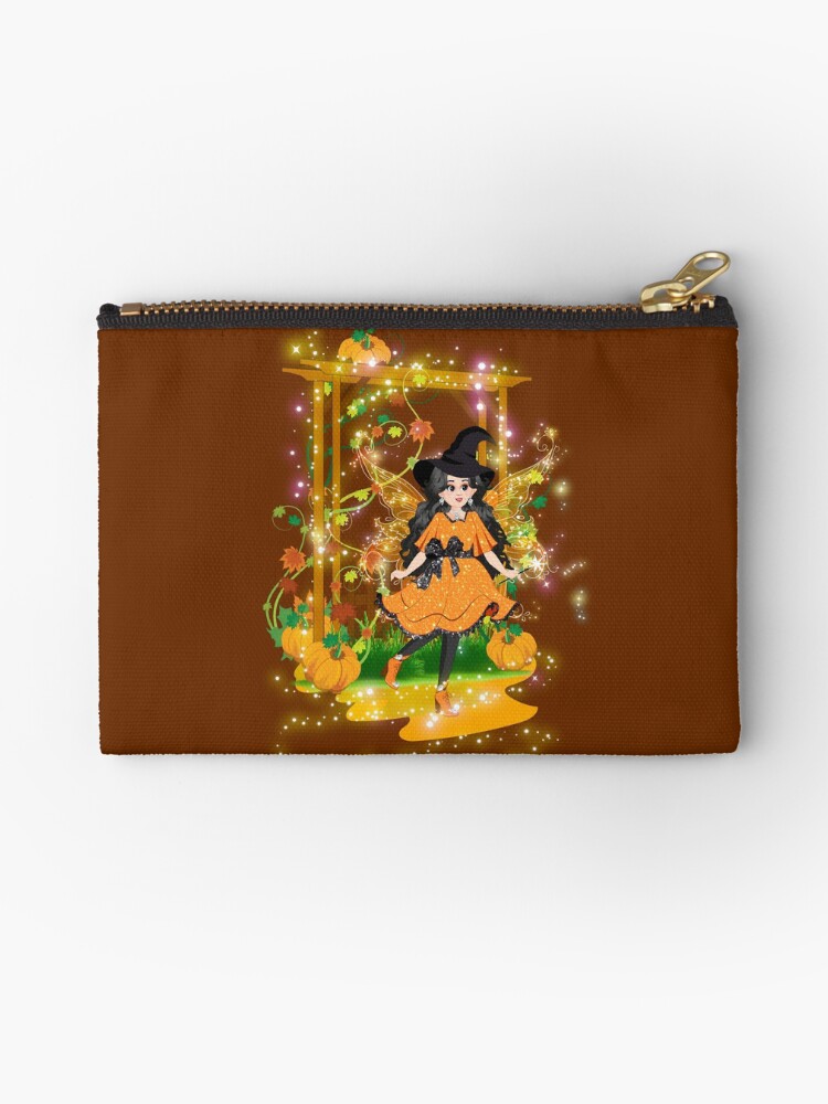 Thumbnail 1 of 4, Zipper Pouch, Hallie's Magical Halloween Shop designed and sold by FairyBookClub.