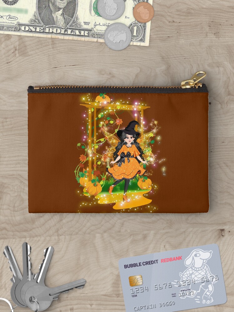 Thumbnail 3 of 4, Zipper Pouch, Hallie's Magical Halloween Shop designed and sold by FairyBookClub.