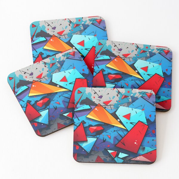 Item preview, Abstract colourful shapes designed and sold by workshoot.