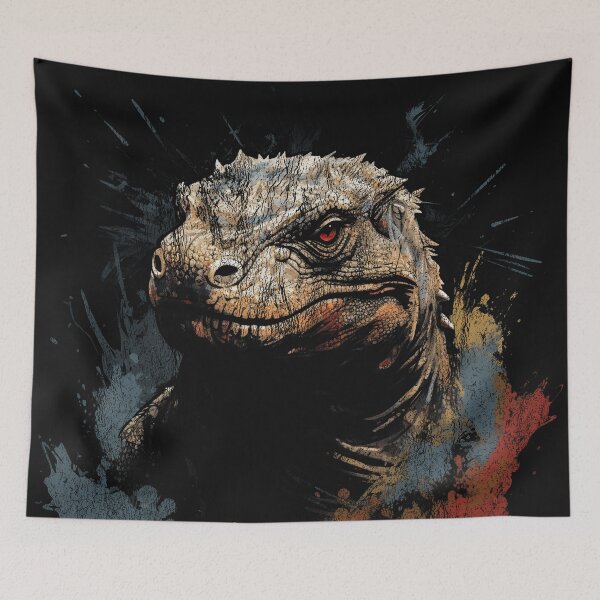 Item preview, A Komodo Dragon - Street Art Vintage Distressed Wildlife designed and sold by GVRDesign.