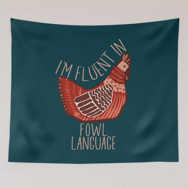 Item preview, Im Fluent In Fowl Language - Funny Retro Chicken Lover designed and sold by ChiknEmporium.