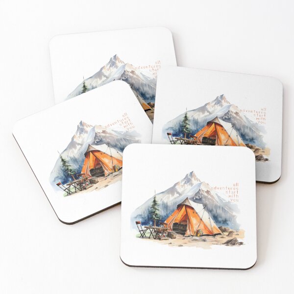 Item preview, Camping Life - Mountain View - All Adventures Start With You designed and sold by WeekendSurprise.