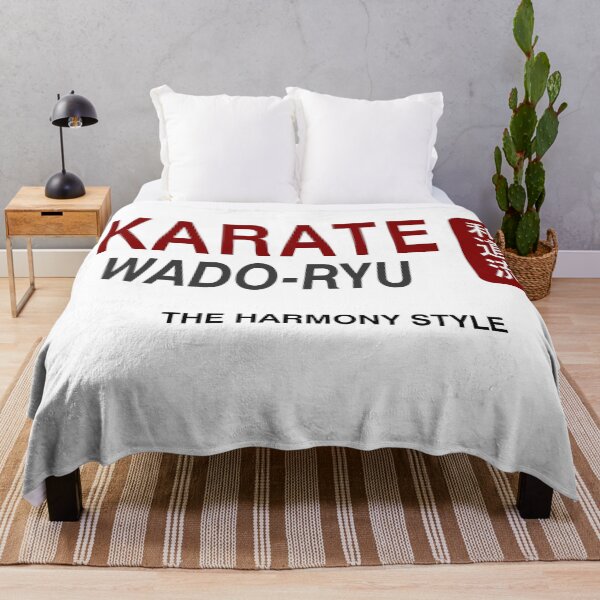 Item preview, Karate Wado-Ryu Whispers Kanji Cloaked Elegance The Harmony Style designed and sold by LuizSilva1983.