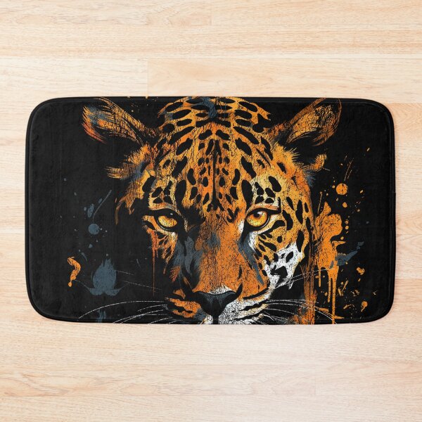 Item preview, A Javan Leopard - Street Art Vintage Distressed Wildlife designed and sold by GVRDesign.