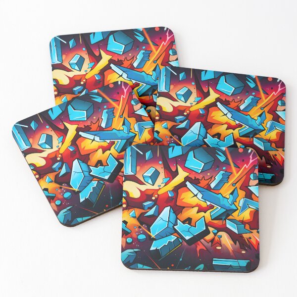 Item preview, Abstract colourful shapes comic book style designed and sold by workshoot.