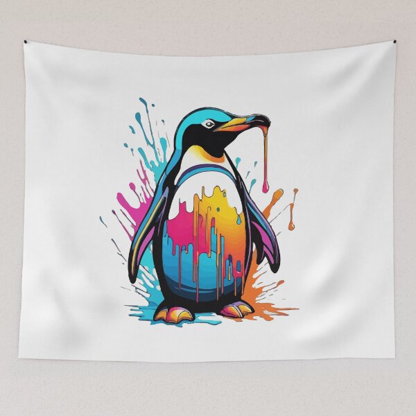 Item preview, Arctic Elegance: Abstract Penguin Art designed and sold by javaoverride.