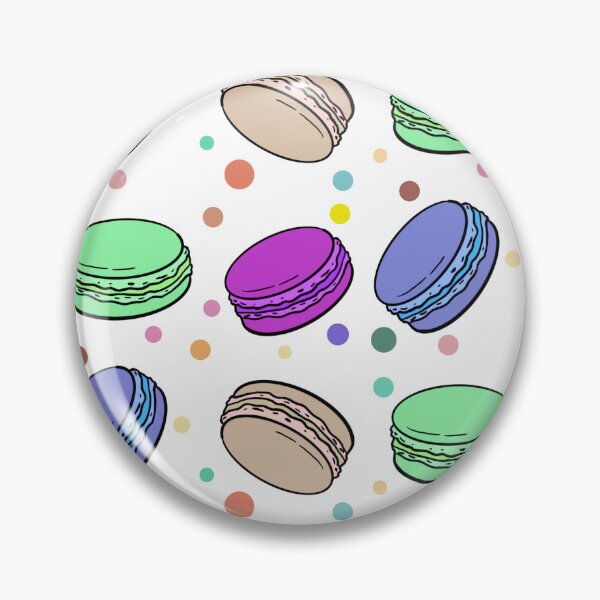 Aperçu de l'œuvre Cuisine amusante de modèle de macaron coloré créée et vendue par TurtleShellShop.