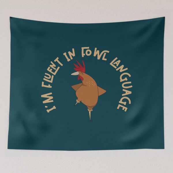 Item preview, Im Fluent In Fowl Language - Funny Chicken Lover designed and sold by ChiknEmporium.