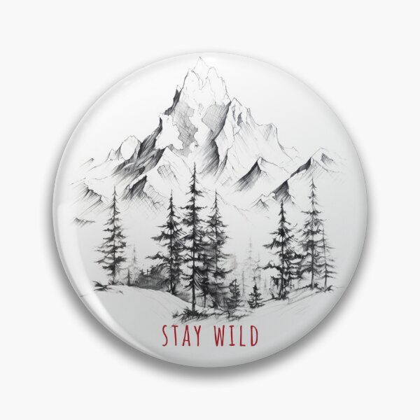Item preview, Camping Life - Stay Wild - Snowy Mountains designed and sold by WeekendSurprise.