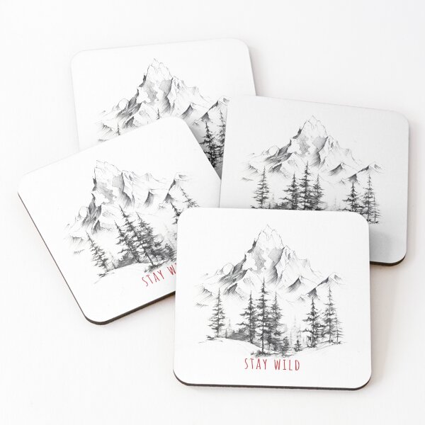 Item preview, Camping Life - Stay Wild - Snowy Mountains designed and sold by WeekendSurprise.