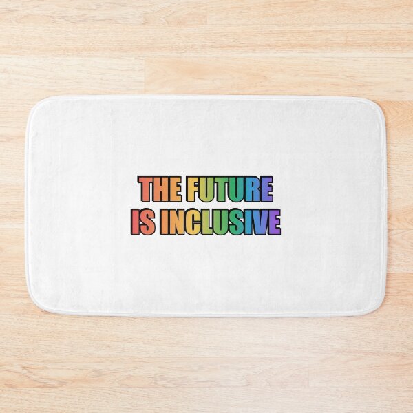 Item preview, The Future Is Inclusive - queer rainbow LGBT pride designed and sold by Inspirationmotivation.