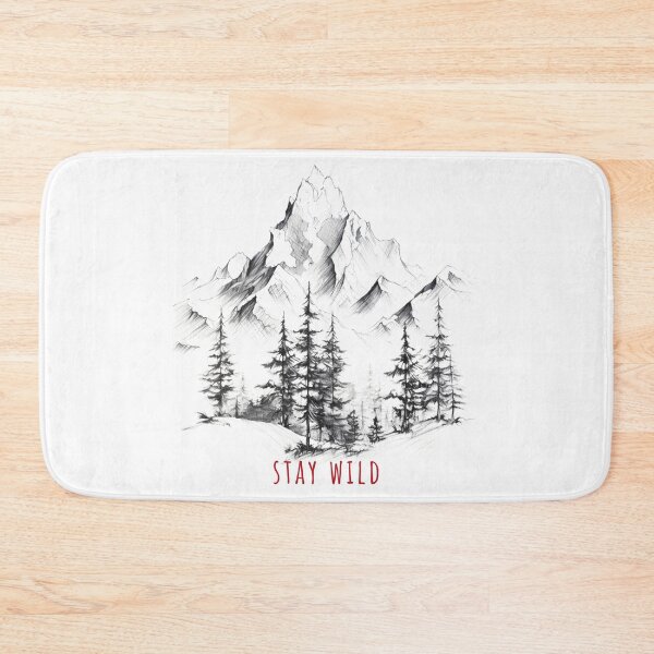 Item preview, Camping Life - Stay Wild - Snowy Mountains designed and sold by WeekendSurprise.