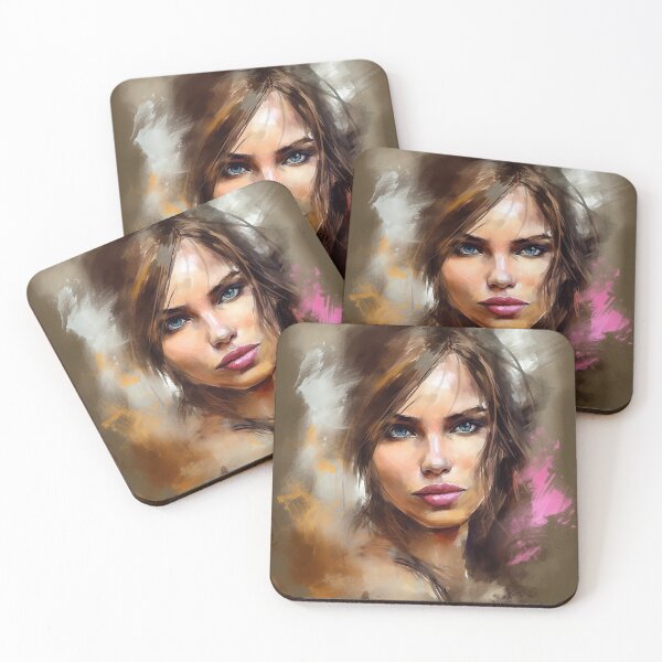 Item preview, Legacy of Heroines: Oil and Brush Portrait Paintings of Iconic Female Game Character Lara designed and sold by ManuelAndreas.
