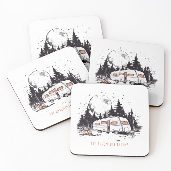 Item preview, Camping Life - The Adventure Begins- Caravan Life designed and sold by WeekendSurprise.