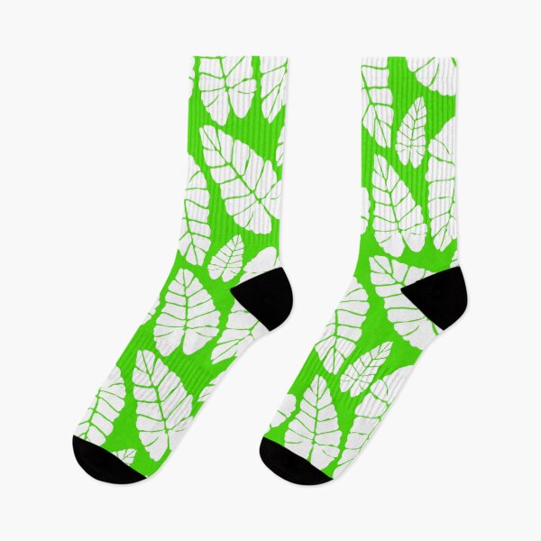 Item preview, Elephant Ear Pattern- Lime Green and White designed and sold by KatrinMcgooganArt.