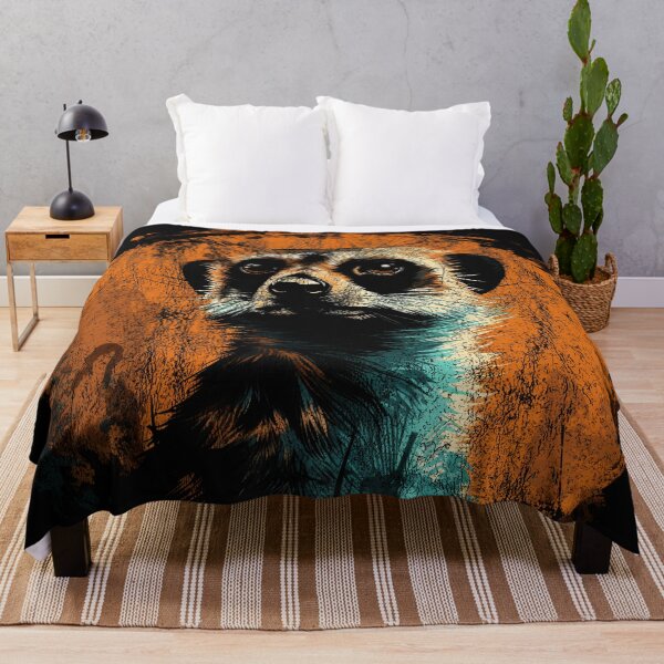 Item preview, A Meerkat Face - Street Art Vintage Distressed Wildlife designed and sold by GVRDesign.