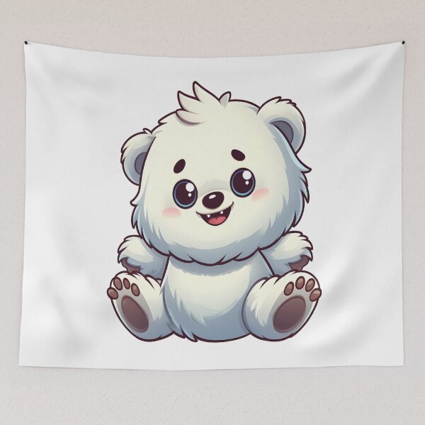 Item preview, Cute Bear Yeti Kawaii  designed and sold by TeddybearClub.