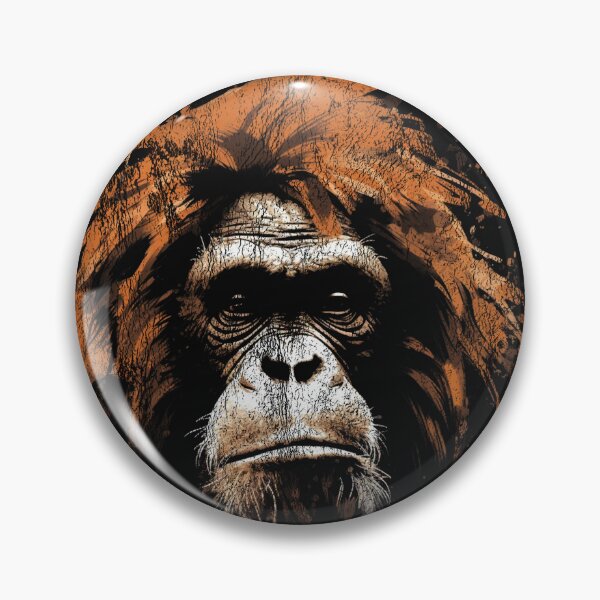Item preview, An Orangutan Ape - Street Art Vintage Distressed Wildlife designed and sold by GVRDesign.