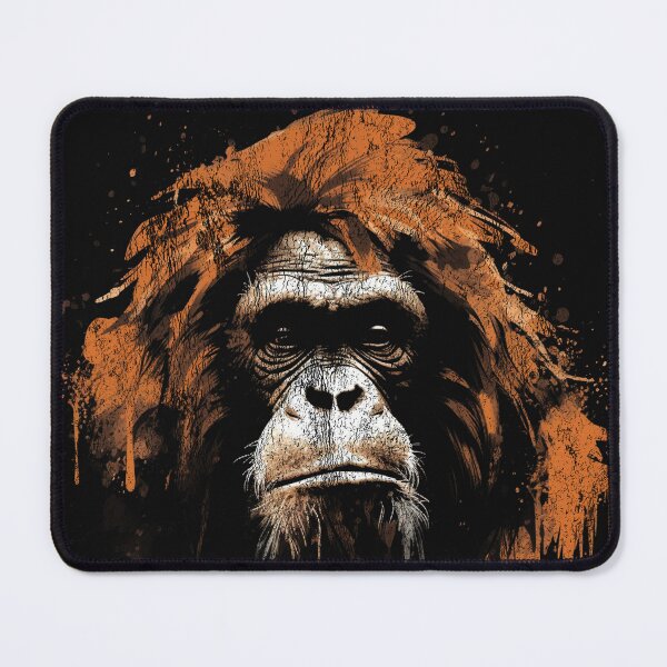 Item preview, An Orangutan Ape - Street Art Vintage Distressed Wildlife designed and sold by GVRDesign.