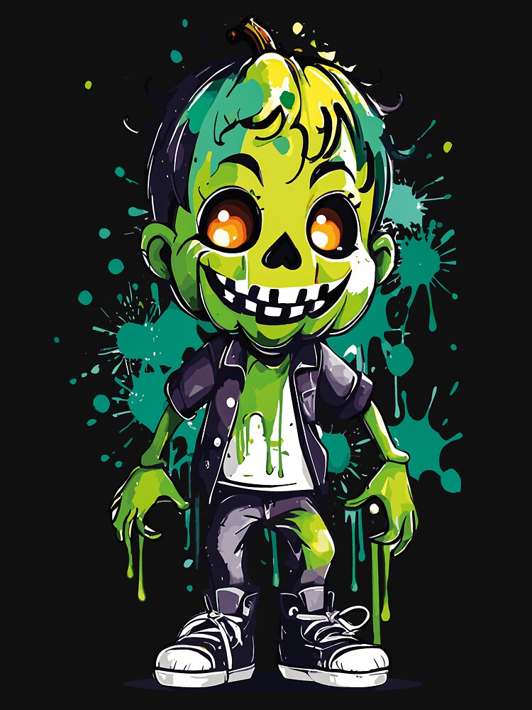 Scary Zombie Face PNG & SVG Design For T-Shirts