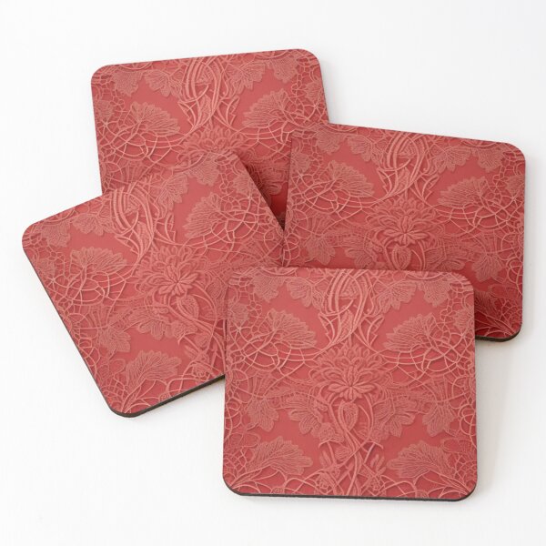Item preview, Red French lace  designed and sold by Roxburylane.