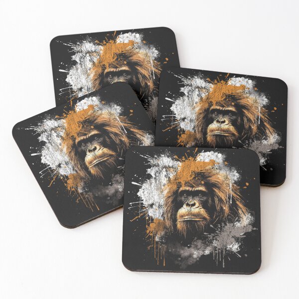 Item preview, An Orangutan Ape - Street Art Vintage Distressed Wildlife designed and sold by GVRDesign.