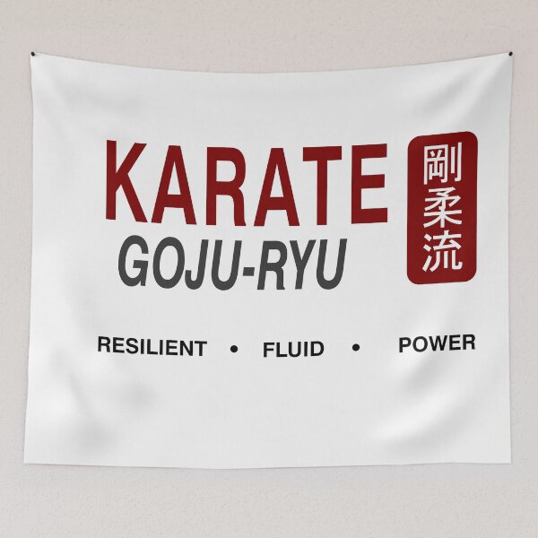 Item preview, Karate Goju-Ryu Whispers Kanji Cloaked Elegance designed and sold by LuizSilva1983.