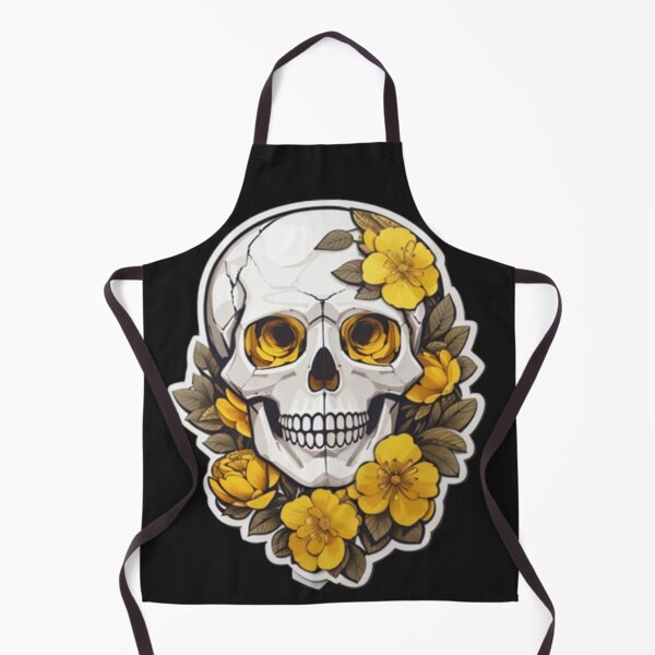 Item preview, Copy of Sunlit Decay: Yellow Floral Skull Designs designed and sold by ArtemExpressio.