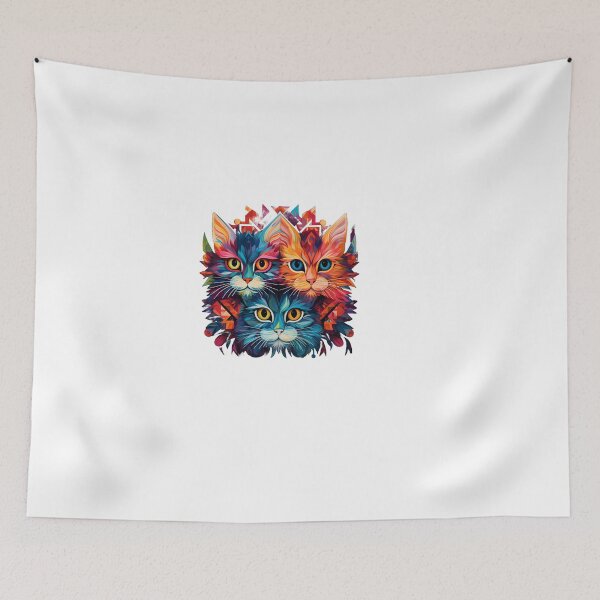 Item preview, Cool Colorful cats designed and sold by CatSomeART.