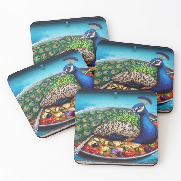 Item preview, Peacock Laying in Moussaka, Street Art designed and sold by ComputerContent.