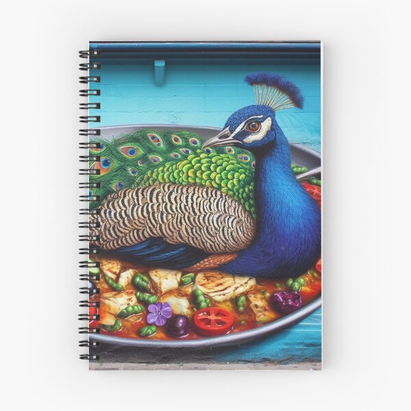 Item preview, Peacock Laying in Moussaka, Street Art designed and sold by ComputerContent.