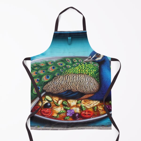 Item preview, Peacock Laying in Moussaka, Street Art designed and sold by ComputerContent.