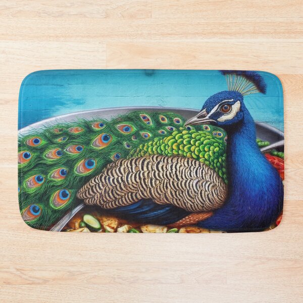 Item preview, Peacock Laying in Moussaka, Street Art designed and sold by ComputerContent.