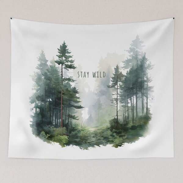 Item preview, Camping Life - Stay Wild - Misty Forest  designed and sold by WeekendSurprise.