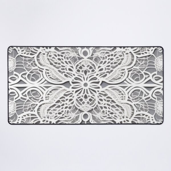 Item preview, White French lace  designed and sold by Roxburylane.