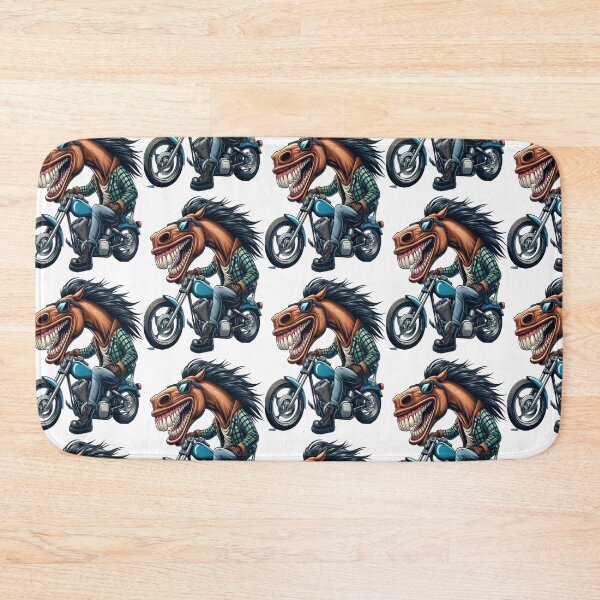 Item preview, Horse Riding Motorcycle  Vintage Subversive Cartoon designed and sold by kustomart.