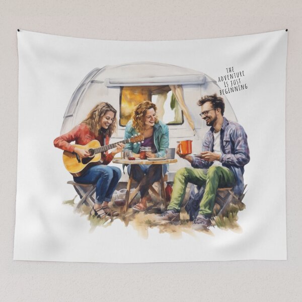 Item preview, Camping Life -  The Adventure is Just Beginning designed and sold by WeekendSurprise.