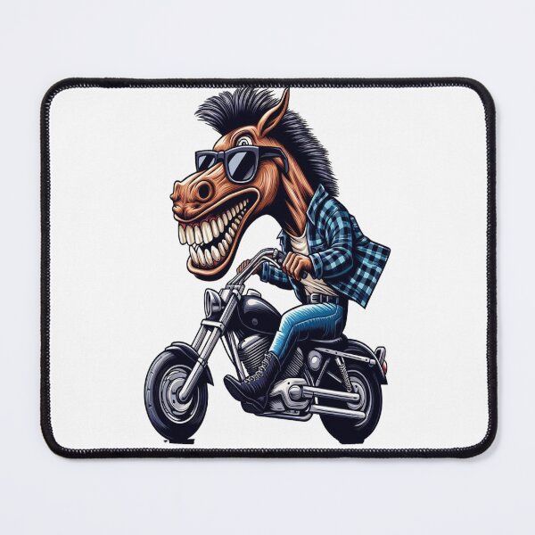 Item preview, Horse Riding Motorcycle  Vintage Subversive Cartoon designed and sold by kustomart.