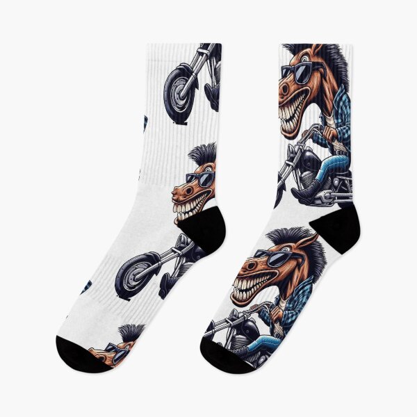 Item preview, Horse Riding Motorcycle  Vintage Subversive Cartoon designed and sold by kustomart.