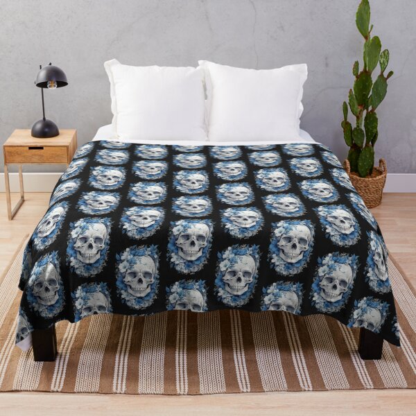 Item preview, Botanical Elegance: Celeste Skull and Flowers Design designed and sold by ArtemExpressio.