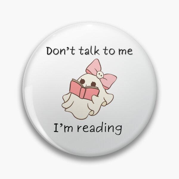 Item preview, Don't talk to me I'm reading | booktok | halloween designed and sold by terroronslashst.