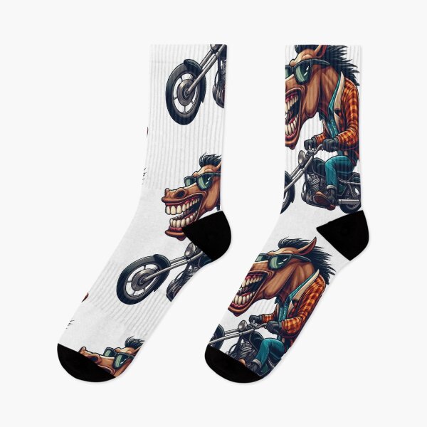 Item preview, Horse Riding Motorcycle  Vintage Subversive Cartoon designed and sold by kustomart.